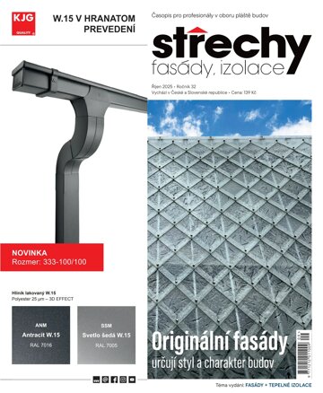 Obálka e-magazínu Střechy, Fasády, Izolace 9/2025