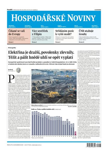 Obálka e-magazínu Hospodářské noviny 108 - 8.6.2026