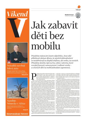 Obálka e-magazínu Hospodářské noviny - příloha Víkend 141 - 24.7.2026 Víkend