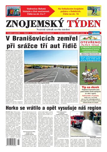 Obálka e-magazínu Znojemský týden 32/2026