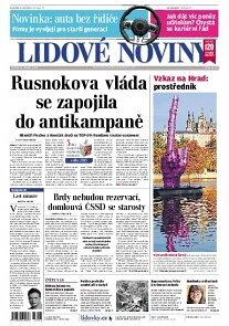 Obálka e-magazínu Lidové noviny 22.10.2013