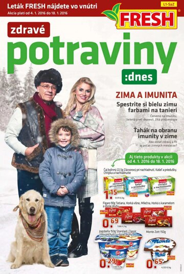 Obálka e-magazínu Zdravé potraviny:dnes 4.1.2015 - 18.1.2015 (stred a západ SR)