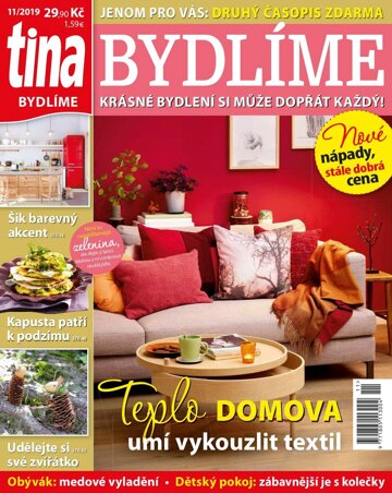 Obálka e-magazínu Tina Bydlíme 11/2019