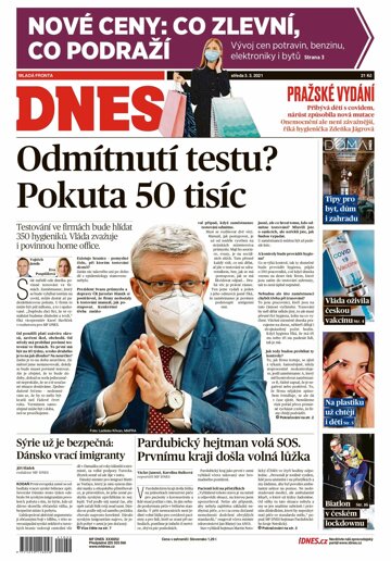 Obálka e-magazínu MF Dnes 3.3.2021