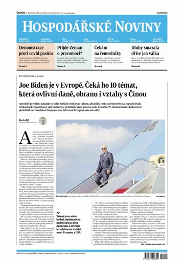 Obálka e-magazínu Hospodářské noviny 112 - 10.6.2021