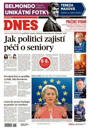 Obálka e-magazínu MF Dnes 16.9.2021