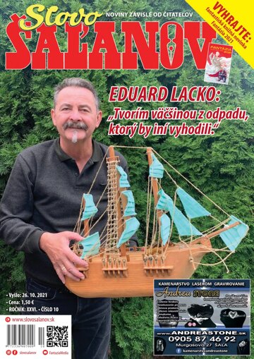 Obálka e-magazínu Slovo Šaľanov 10/2021