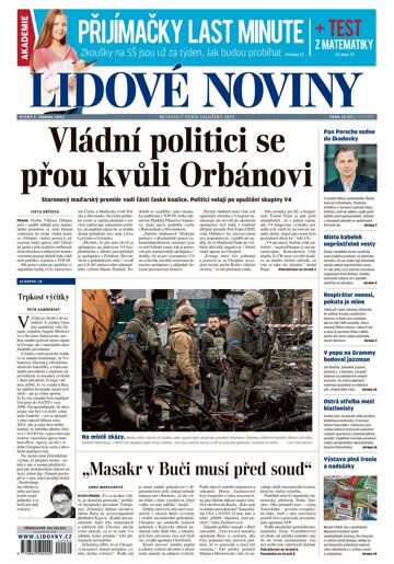 Obálka e-magazínu Lidové noviny 5.4.2022