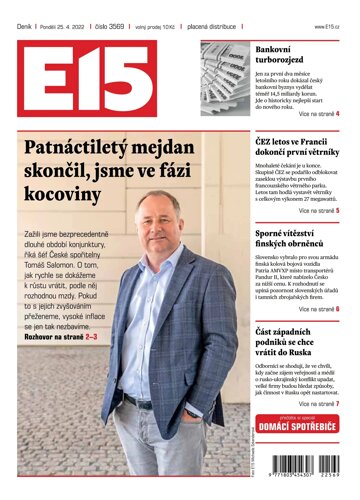 Obálka e-magazínu E15 25.4.2022