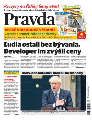 Obálka e-magazínu Pravda 08. 07. 2022