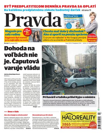 Obálka e-magazínu Pravda 19. 1. 2023