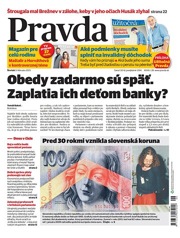 Obálka e-magazínu Pravda 9. 2. 2023