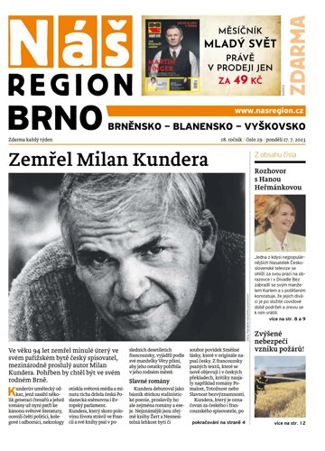 Obálka e-magazínu Náš Region - Brno 29/2023