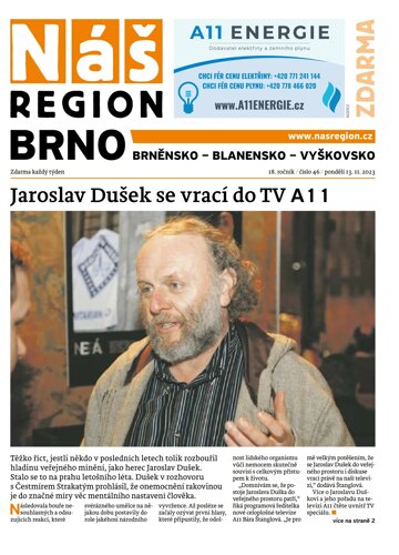 Obálka e-magazínu Náš Region - Brno 46/2023