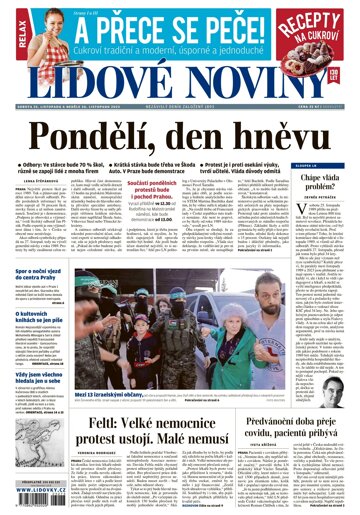 Obálka e-magazínu Lidové noviny 25.11.2023