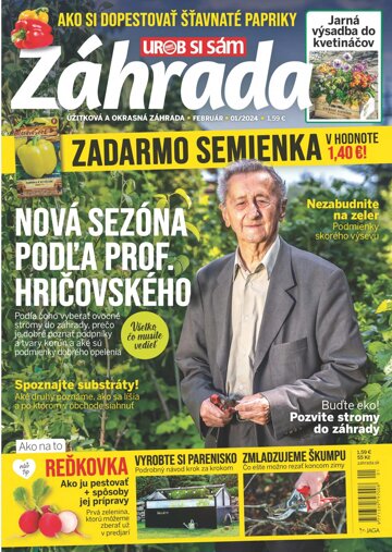 Obálka e-magazínu Záhrada 2024 01