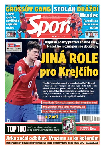 Obálka e-magazínu Sport 21.3.2024