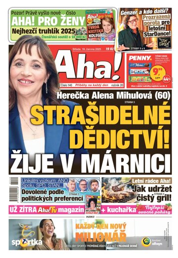 Obálka e-magazínu AHA! 18.6.2025