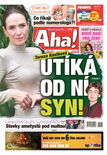 Obálka e-magazínu AHA! 20.8.2025