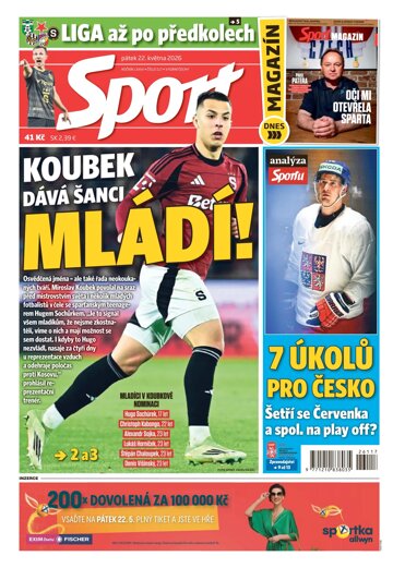 Obálka e-magazínu Sport 22.5.2026