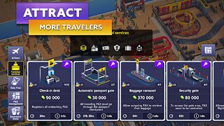 Snímek obrazovky aplikace Airport Simulator: First Class