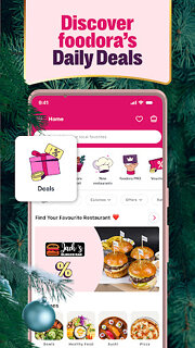 Snímek obrazovky aplikace foodora: Food & Groceries