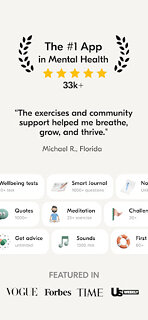 Snímek obrazovky aplikace VOS: Mental Health, AI Therapy