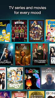 Snímek obrazovky aplikace Disney+