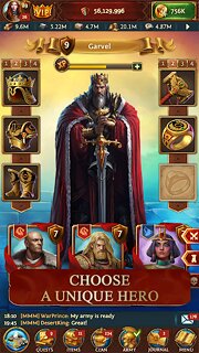 Snímek obrazovky aplikace Total Battle: War of Empires