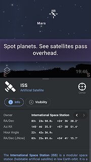 Stellarium Mobile Free - Star Map - snímek obrazovky