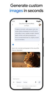 Snímek obrazovky aplikace Google Gemini