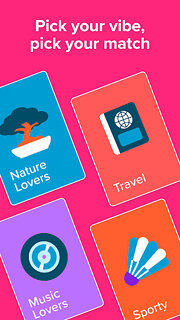 Snímek obrazovky aplikace Tinder