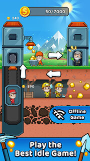 Snímek obrazovky aplikace Idle Miner Tycoon