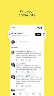 Snímek obrazovky aplikace Threads