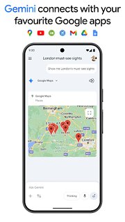 Snímek obrazovky aplikace Google Gemini