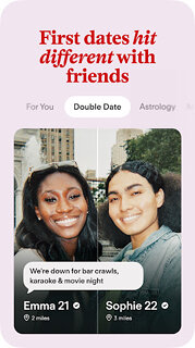Snímek obrazovky aplikace Tinder