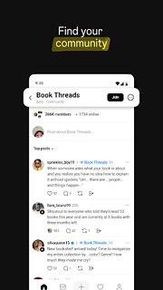 Snímek obrazovky aplikace Threads