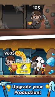 Snímek obrazovky aplikace Idle Miner Tycoon