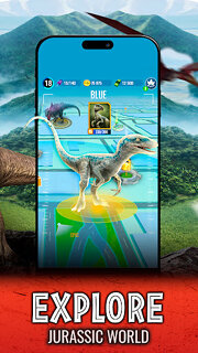 Snímek obrazovky aplikace Jurassic World Alive