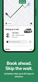 Snímek obrazovky aplikace Bolt: Request a Ride