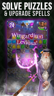 Snímek obrazovky aplikace Harry Potter: Puzzles & Spells