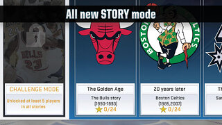 Snímek obrazovky aplikace NBA 2K19