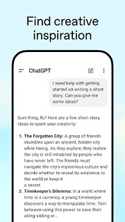 Snímek obrazovky aplikace ChatGPT