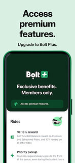 Snímek obrazovky aplikace Bolt: Request a Ride