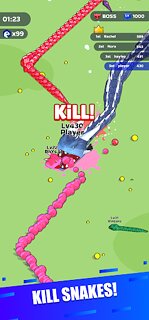 Snímek obrazovky aplikace Snake Clash!