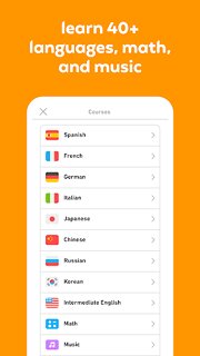 Snímek obrazovky aplikace Duolingo: Language Lessons