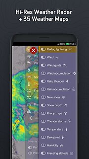 Windy.com - Weather Radar, Satellite and Forecast - snímek obrazovky