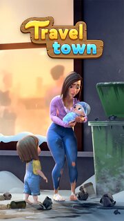 Snímek obrazovky aplikace Travel Town - Merge Adventure