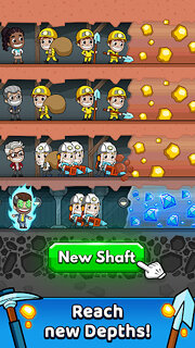 Snímek obrazovky aplikace Idle Miner Tycoon