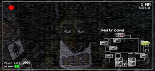Snímek obrazovky aplikace Five Nights at Freddy's
